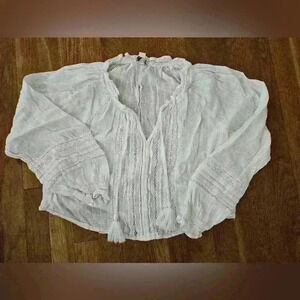 American Eagle Outfitters White Tunic Top